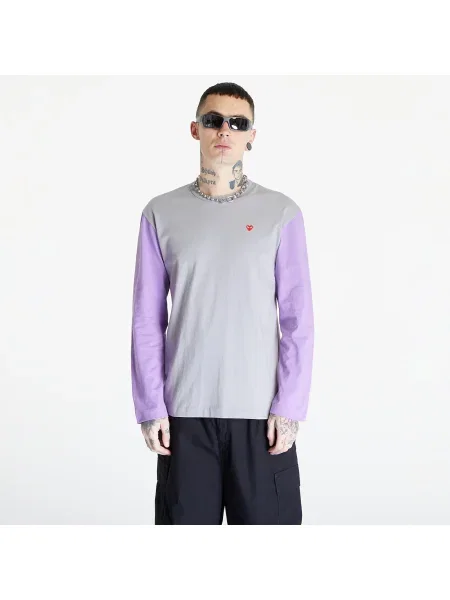 Довга футболка Comme Des Garcons Play з довгим рукавом з сердечками