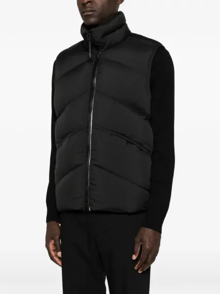 Matlasat vestă Tom Ford din piele negru