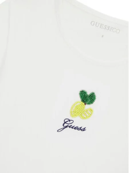 Guess Póló Relaxed Fit fehér