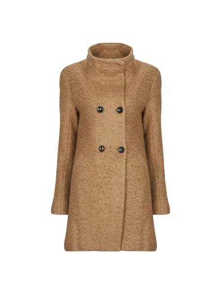 Palton Only de lână maro