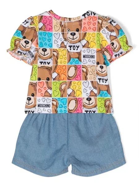 Szorty dziecięce Moschino niebieskie