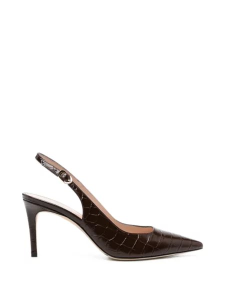 Pantofi cu toc Stuart Weitzman slingback maro