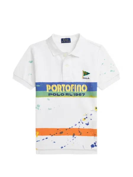 Koszulka polo dziecięca Polo Ralph Lauren biała