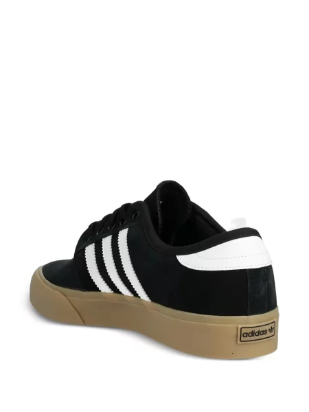 Pruhované běžecké běžecké boty Adidas Run 70S s potiskem černé