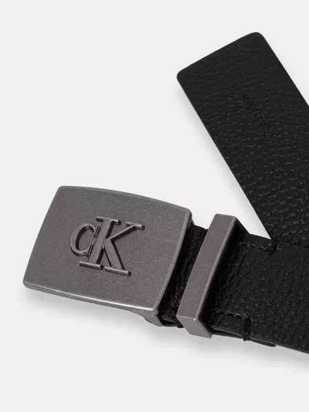 Calvin Klein curea pentru bărbați din piele negru
