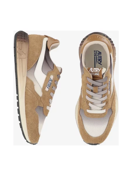 Sneakersy Autry brązowe
