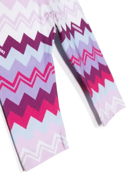 Legginsy dziecięce Missoni fioletowe