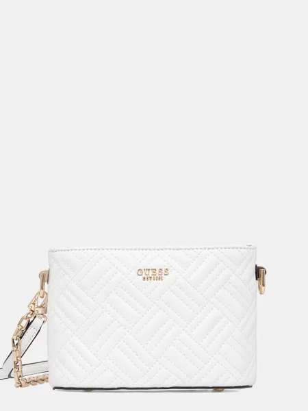 Guess geantă crossbody pentru femei SALLY alb
