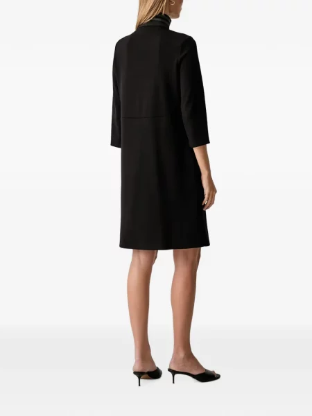 Gulerat rochie mini Joseph Ribkoff cu dungi negru