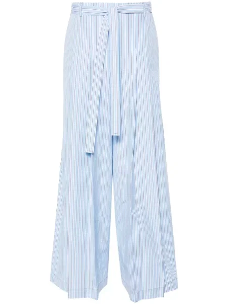 Pantaloni palazzo Alberta Ferretti albastru