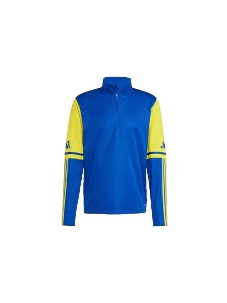 Tréning mikina Adidas na polovičný zips modrá