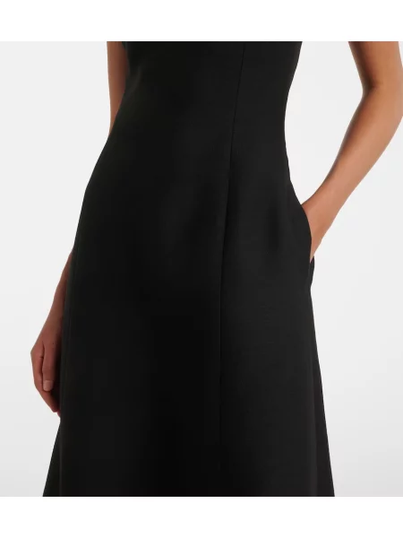 Rochie midi Valentino din dantelă negru