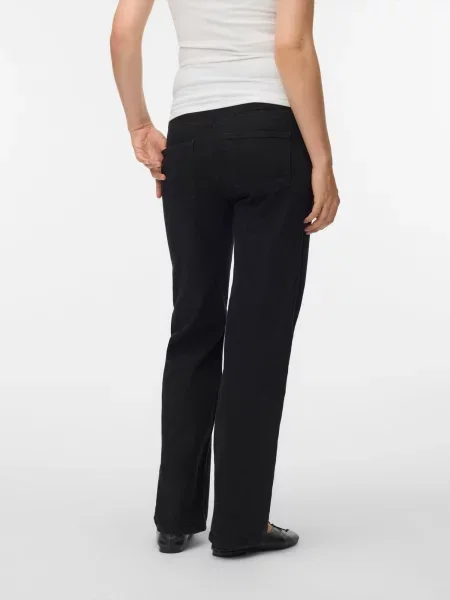 Vero Moda Maternity Džínsy VMMTessa sivá melírovaná / denim čierny