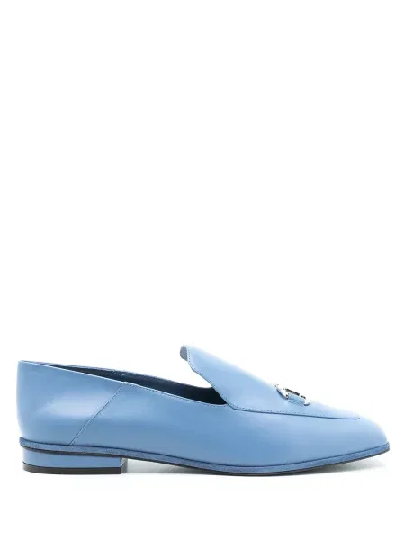Pantofi loafer Ferragamo cu vârf pătrat negru