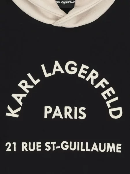 Bluza z kapturem dziecięca Karl Lagerfeld czarna