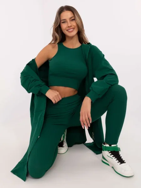 Komplet dresowy My Red Lips zielony