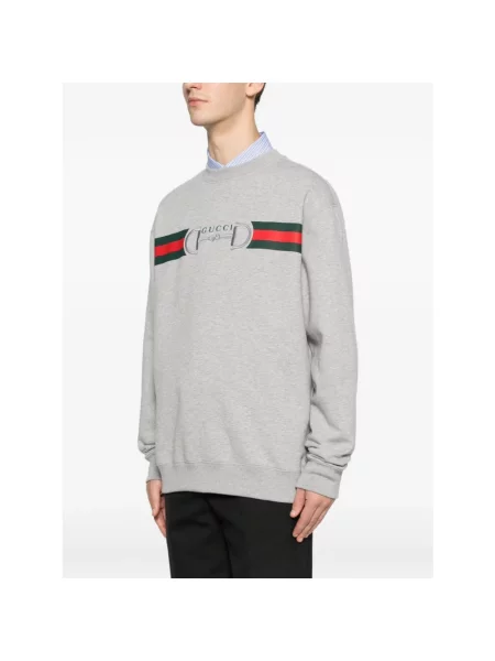 Bluza sportowa Gucci z nadrukiem szara