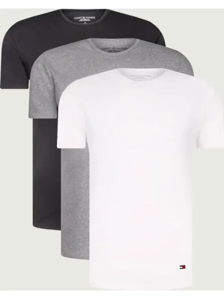 Tricou Tommy Hilfiger stretch alb