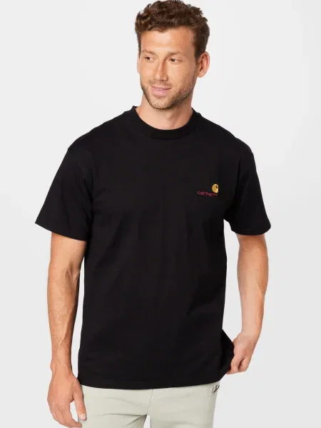 Carhartt WIP Majica S/S American Script T-Shirt' crna