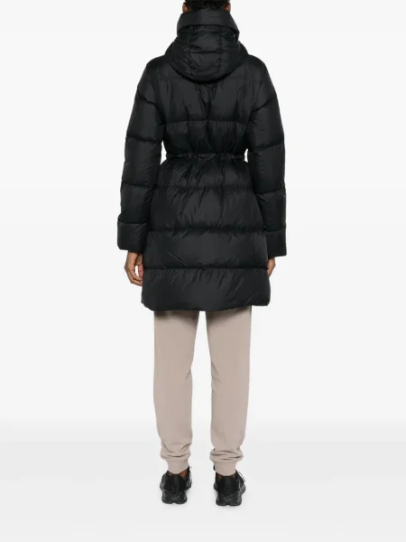 Palton Canada Goose cu glugă negru