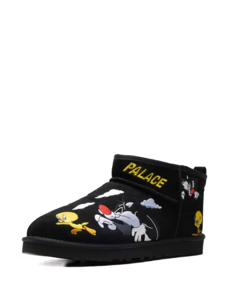 Mini čizmice Ugg s vezom crna