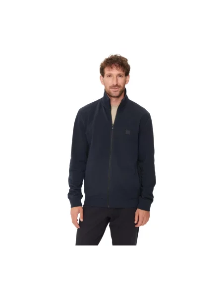 Sweter Boss frotte niebieski
