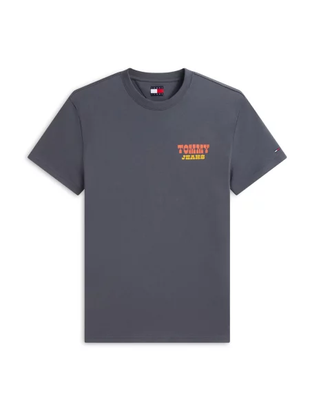 Tommy Jeans Tricou opal / galben / închis / roșu intens gri