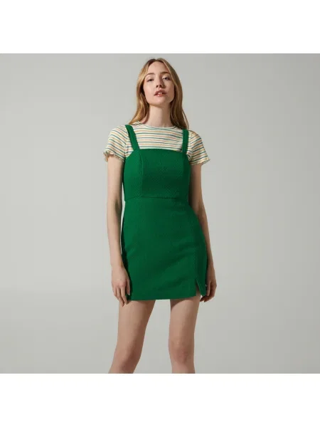 Sinsay Mini šaty na ramínka Zelená