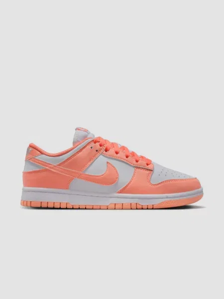 Кожаные кроссовки Nike Dunk оранжевые
