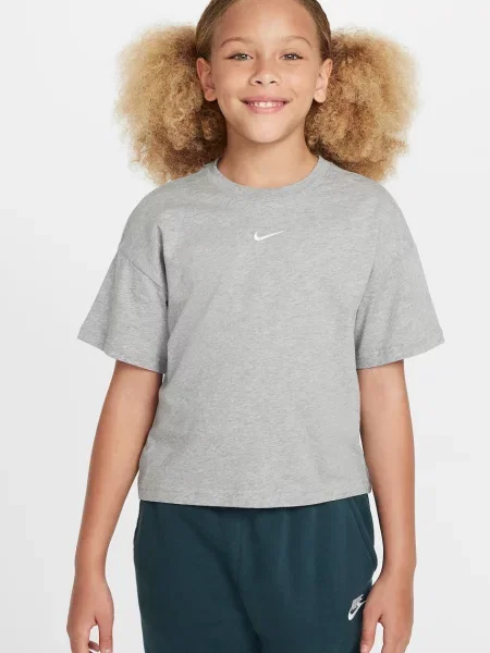 Nike tričko detské Sportswear Essential sivá