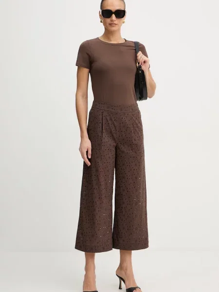 Twinset pantaloni de maro
