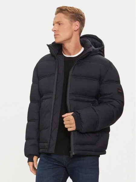 Яке Boss Orange тъмносиньо зимен модел оранжево