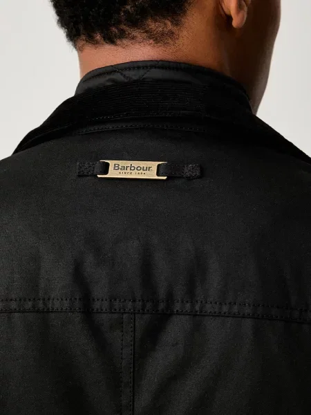 Barbour Kabát Ogston gyapjú hozzáadásával fekete