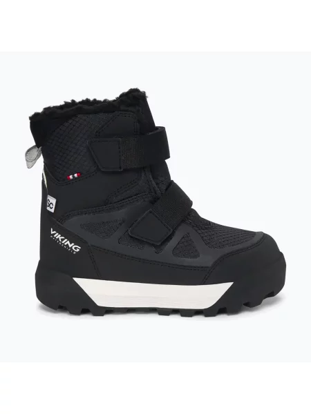 Gyerek hótaposó Viking Footwear Constrictor Warm SC Waterproof 2V black. Méret: 25 EU fekete