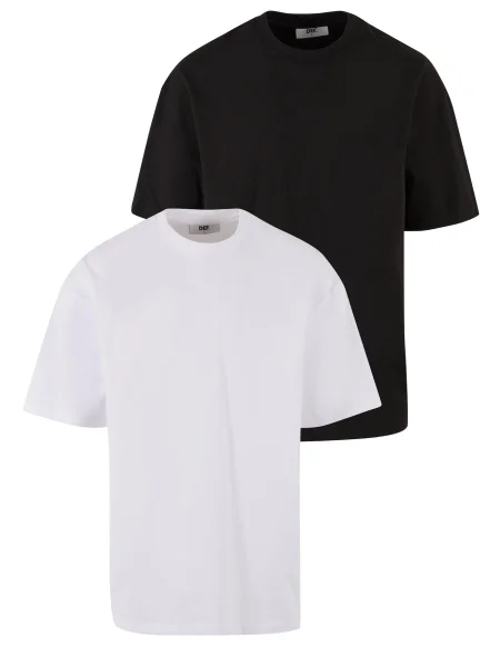 DEF Tricou negru alb