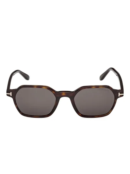 Ochelari de soare Tom Ford Eyewear cu imprimeu geometric maro