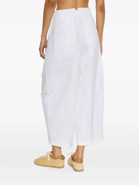 Pantaloni Jacquemus alb