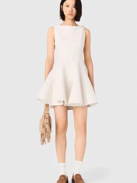 Твідова сукня Maje біла