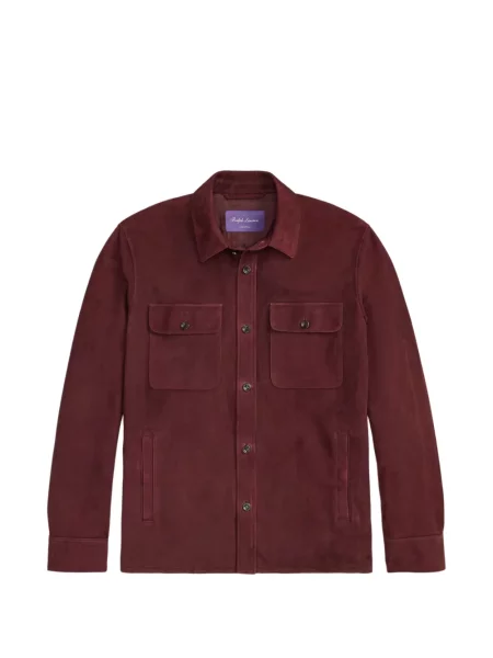 Μπουφάν Ralph Lauren Purple Label σουέτ κόκκινο