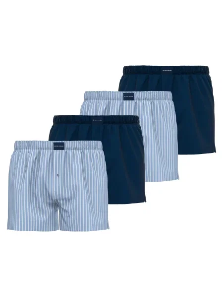 TOM TAILOR Boxerky námořnická modř / tmavě modrá bílá