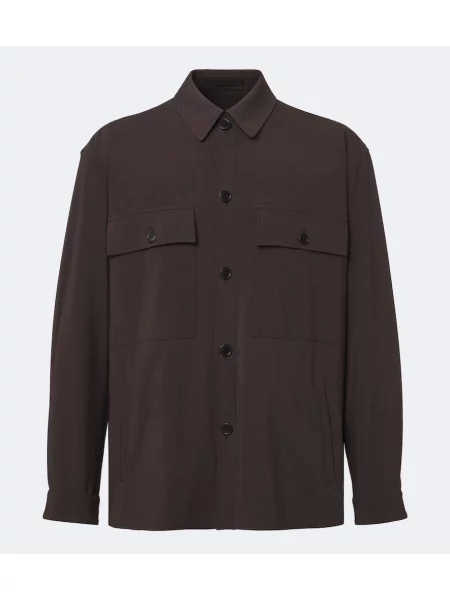 Košeľa Giorgio Armani hnedá