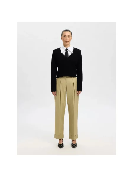 Sweter Selected Femme wełniany czarny
