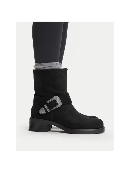 Škornji Guess Jeans črna