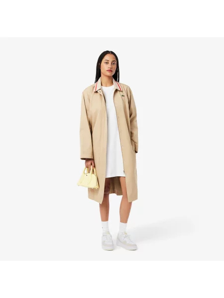 Кроссовки Lacoste на платформе белые