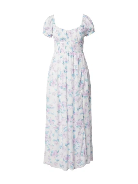 HOLLISTER Rochie de vară albastru deschis / mov liliachiu alb