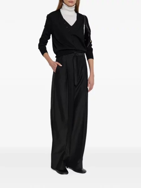 Cardigan Lisa Yang asimetric negru