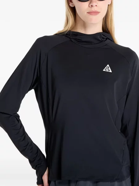 Tricou Nike cu șireturi din dantelă alergare alb