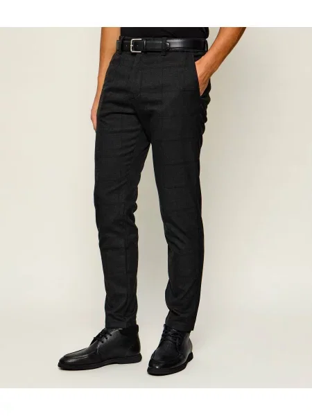 BOSS ORANGE Pantaloni chino | Tapered fit gri
