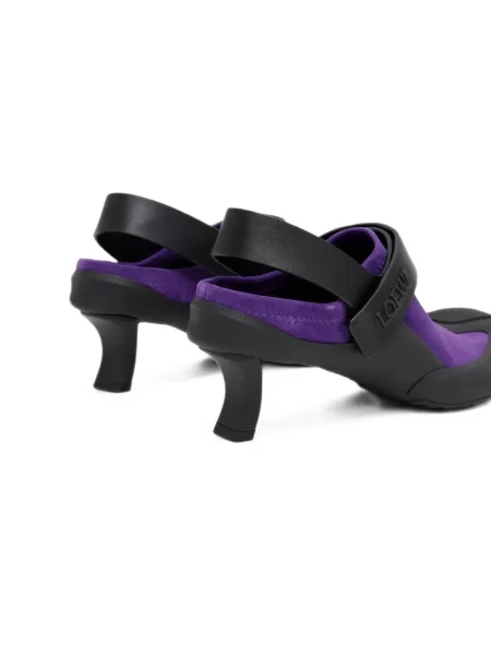 Pantofi cu toc Loewe cu bretele violet