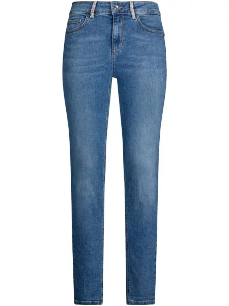 Skinny jeansy skinny Liu Jo niebieskie